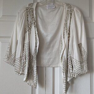 Astoria Draped Beaded Bridal Jacket | Gently Preloved